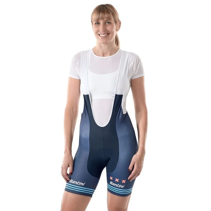 Salopette Santini Trek Factory Racing Cx Team Replica Donna Blu/rosa 1 Salopette Santini Trek Factory Racing Cx Team Replica Donna Blu/rosa