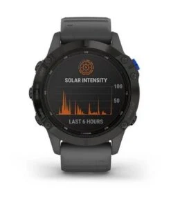 Garmin Fenix 6 Pro Solar Nero Cinturino Grigio