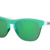 Oakley Frogskins Lite Celeste/bianco Opaco Lenti Prizm Jade Origins Collection