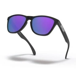 Oakley Frogskins Nero Opaco Lenti Prizm Violet