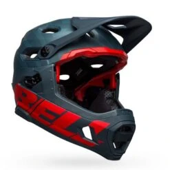 Bell Casco Super Dh Spherical Blu Opaco/cremisi