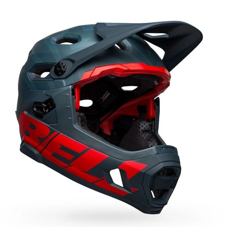 Bell Casco Super Dh Spherical Blu Opaco/cremisi 1 Bell Casco Super Dh Spherical Blu Opaco/cremisi