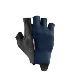Guanti Castelli Espresso Rosso Corsa Blu Scuro Savile/nero