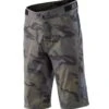 Pantaloni Corti Troy Lee Designs Flowline Con Fondello Verde Camo