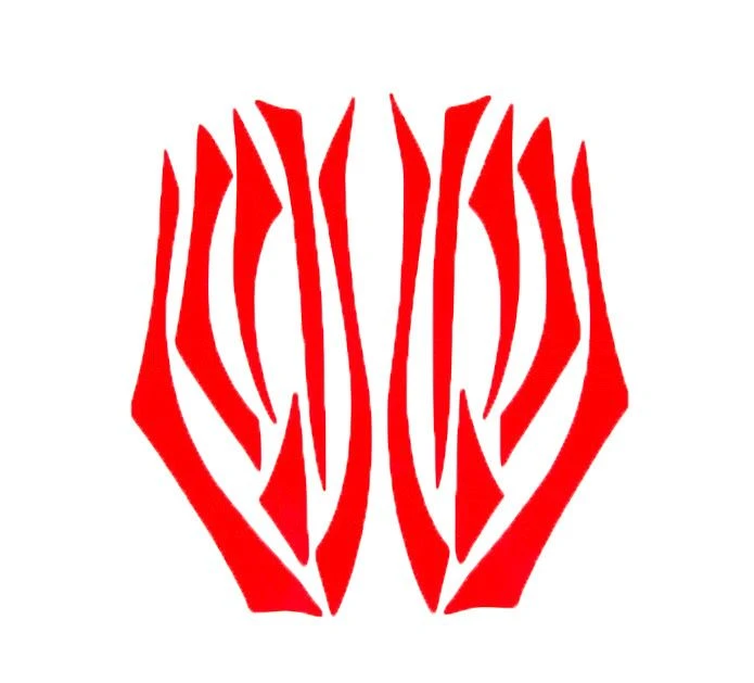 LAS Kit Decorazioni Rosse Casco Anubi 1 LAS Kit Decorazioni Rosse Casco Anubi