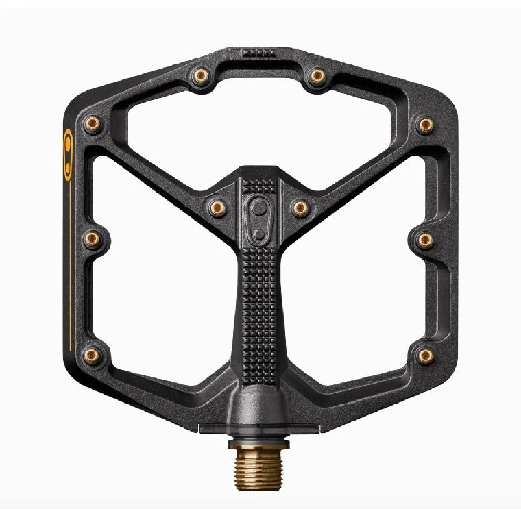 Crankbrothers Pedali Stamp 11 Nero/oro Tg.L 1 Crankbrothers Pedali Stamp 11 Nero/oro Tg.L