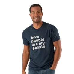 T-shirt Trek Bike People Blu Scuro