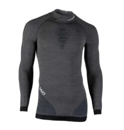 UYN Maglia Intima Manica Lunga Lupetto Fusyon Grigio/bianco -Vendite Trek u100076 j014 uyn maglia intima lupetto turtle neck ciclismo 2