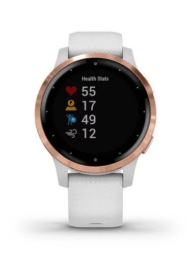 Garmin Vivoactive 4S Oro Rosa Cinturino Bianco 2 Garmin Vivoactive 4S Oro Rosa Cinturino Bianco - immagine 2